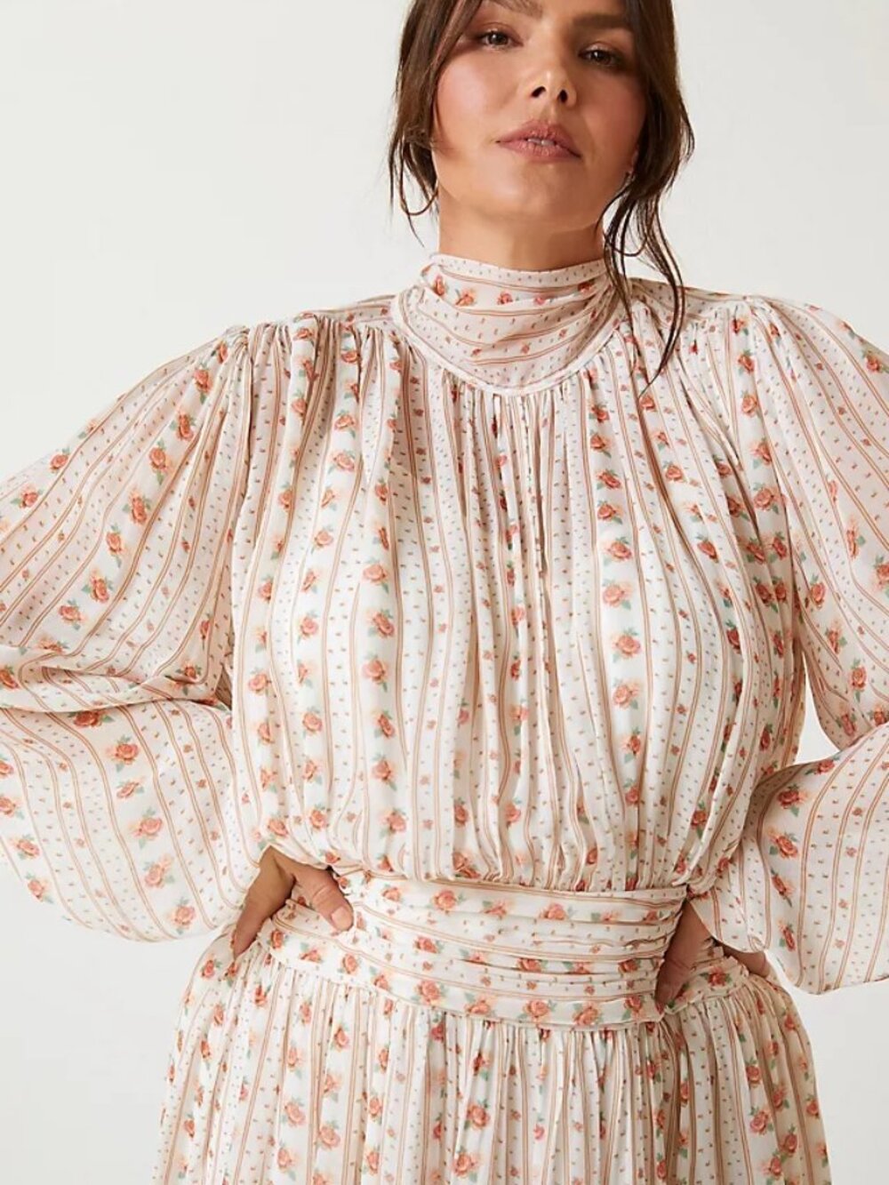 Anthropologie Let Me Be Mock Neck Sheer Mini Dress size XL - Picture 9 of 10